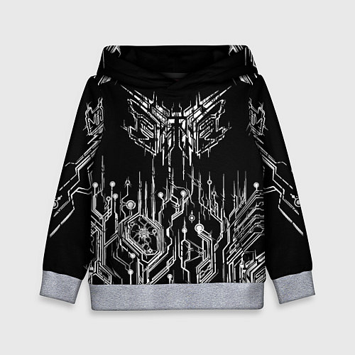 Детская толстовка Киберпанк-модерн / 3D-Меланж – фото 1