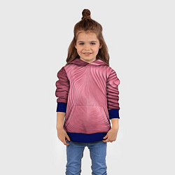 Толстовка-худи детская Фантазия в малиновом, цвет: 3D-синий — фото 2