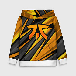 Толстовка-худи детская Fnatic - киберспорт желтый, цвет: 3D-белый