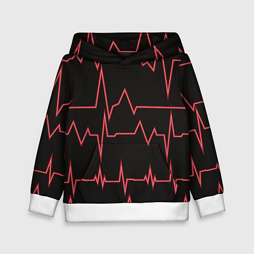 Детская толстовка Мой пульс / 3D-Белый – фото 1