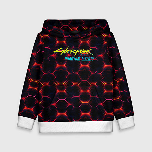 Детская толстовка Cyberpunk 2077 phantom liberty dark abstract / 3D-Белый – фото 1