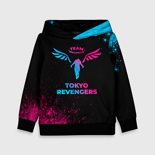 Детская толстовка Tokyo Revengers - neon gradient / 3D-Черный – фото 1