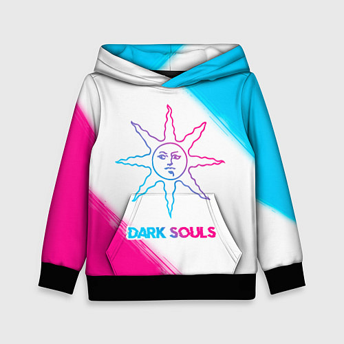 Детская толстовка Dark Souls neon gradient style / 3D-Черный – фото 1