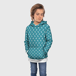 Толстовка-худи детская Зайчик в скафандре, цвет: 3D-белый — фото 2