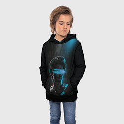 Толстовка-худи детская Давид Микеланджело - дым, цвет: 3D-черный — фото 2