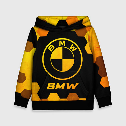 Детская толстовка BMW - gold gradient / 3D-Черный – фото 1