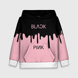 Толстовка-худи детская Blackpink - краски, цвет: 3D-белый