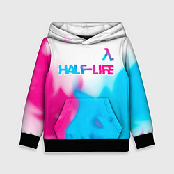 Детская толстовка Half-Life neon gradient style: символ сверху