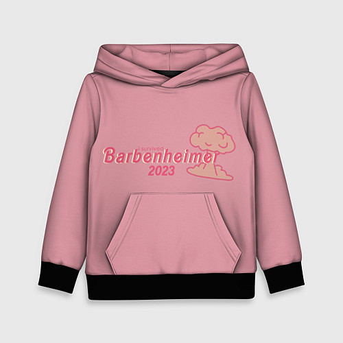 Детская толстовка Barbenheimer PINK EDITION / 3D-Черный – фото 1