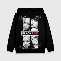 Толстовка-худи детская Blackpink - Autographs, цвет: 3D-черный