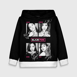 Толстовка-худи детская Blackpink K-pop girl, цвет: 3D-белый