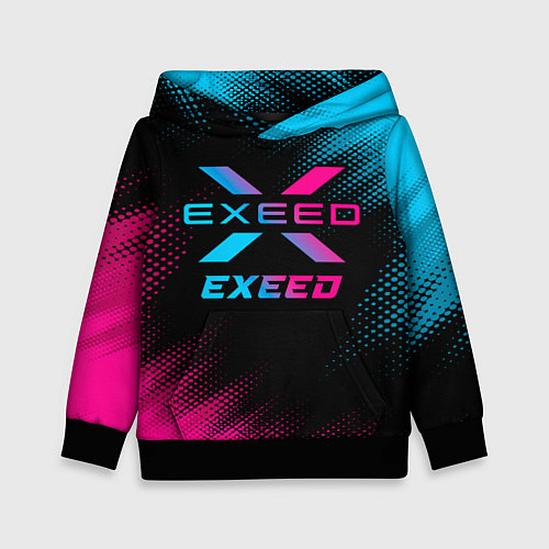 Детская толстовка Exeed - neon gradient / 3D-Черный – фото 1