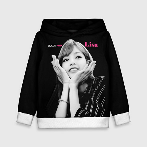 Детская толстовка Blackpink Lisa gesture of love / 3D-Белый – фото 1