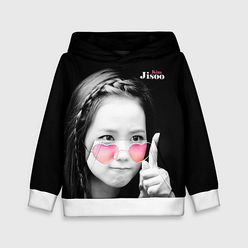 Детская толстовка Blackpink Jisoo Attention sign / 3D-Белый – фото 1