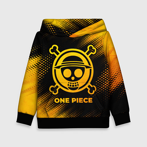 Детская толстовка One Piece - gold gradient / 3D-Черный – фото 1