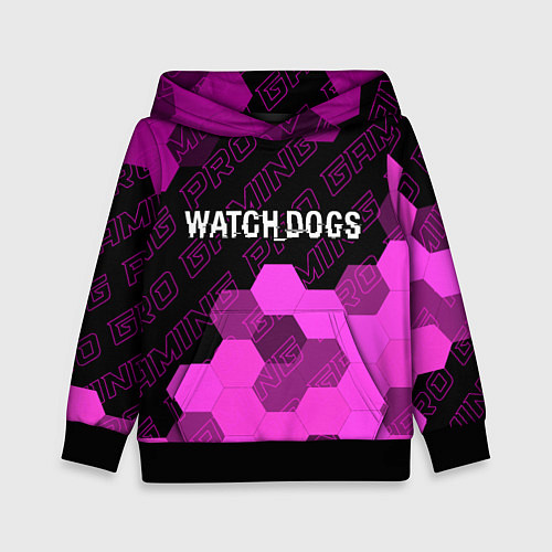 Детская толстовка Watch Dogs pro gaming: символ сверху / 3D-Черный – фото 1