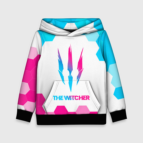 Детская толстовка The Witcher neon gradient style / 3D-Черный – фото 1