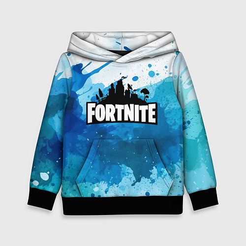 Детская толстовка Fortnite Logo Paint / 3D-Черный – фото 1