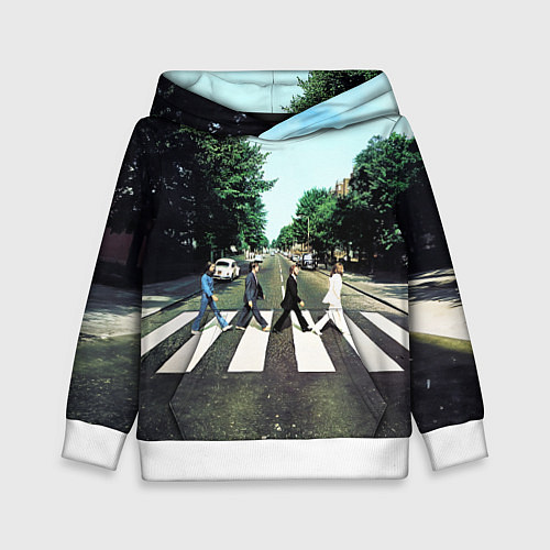 Детская толстовка The Beatles альбом Abbey Road / 3D-Белый – фото 1