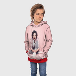 Толстовка-худи детская Милый Тимоти Шаламе, цвет: 3D-красный — фото 2