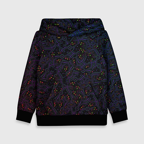 Детская толстовка Мегагалактика / 3D-Черный – фото 1