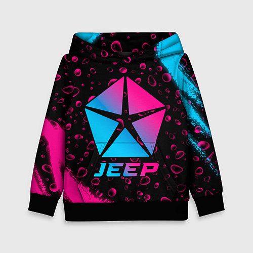 Детская толстовка Jeep - neon gradient / 3D-Черный – фото 1