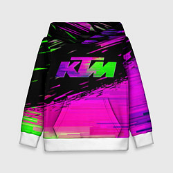 Толстовка-худи детская KTM Freeride, цвет: 3D-белый