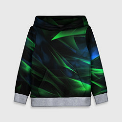 Толстовка-худи детская Dark green background, цвет: 3D-меланж