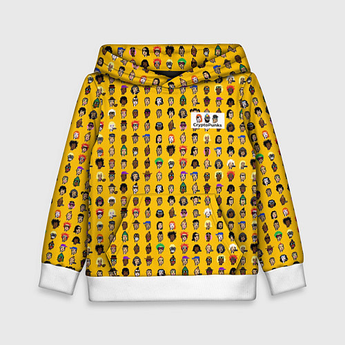 Детская толстовка Crypto Punks / 3D-Белый – фото 1