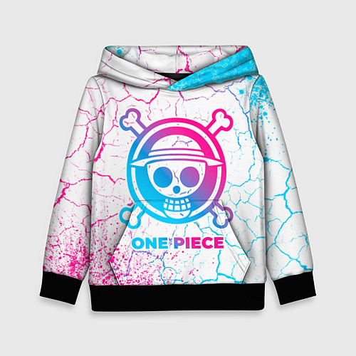 Детская толстовка One Piece neon gradient style / 3D-Черный – фото 1