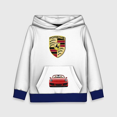 Детская толстовка Porsche car / 3D-Синий – фото 1