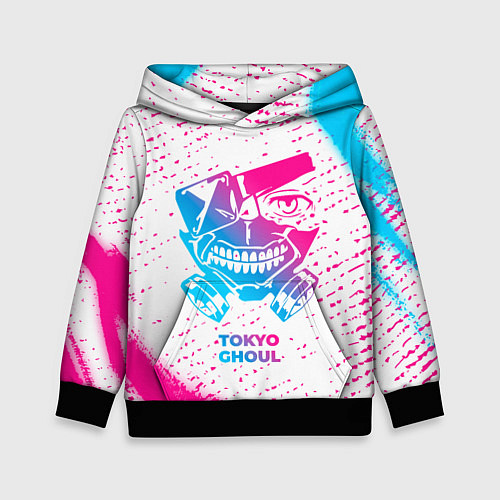 Детская толстовка Tokyo Ghoul neon gradient style / 3D-Черный – фото 1