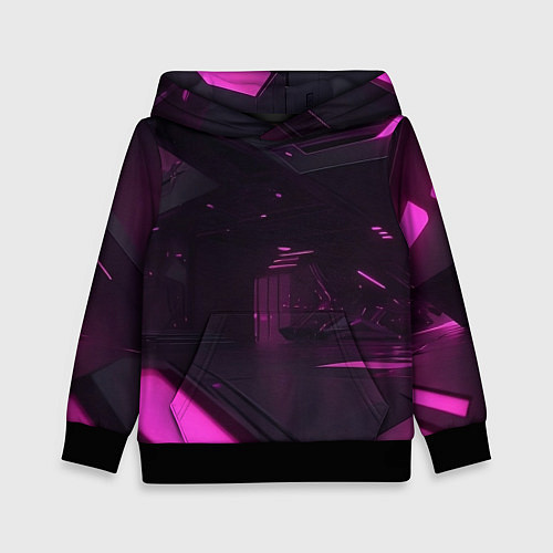 Детская толстовка Киберпространство / 3D-Черный – фото 1