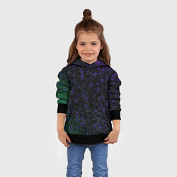 Толстовка-худи детская Звездные сети, цвет: 3D-черный — фото 2