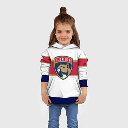 Толстовка-худи детская Florida panthers - uniform - hockey, цвет: 3D-синий — фото 2