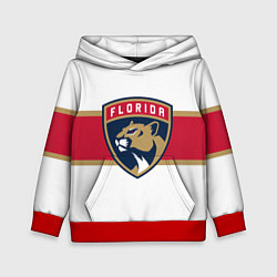 Толстовка-худи детская Florida panthers - uniform - hockey, цвет: 3D-красный