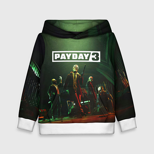 Детская толстовка Грабители Payday 3 / 3D-Белый – фото 1
