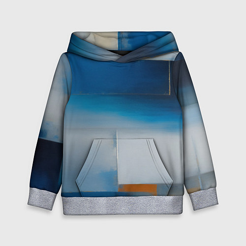 Детская толстовка Синяя палитра / 3D-Меланж – фото 1