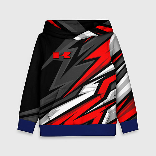 Детская толстовка Kawasaki - red uniform / 3D-Синий – фото 1