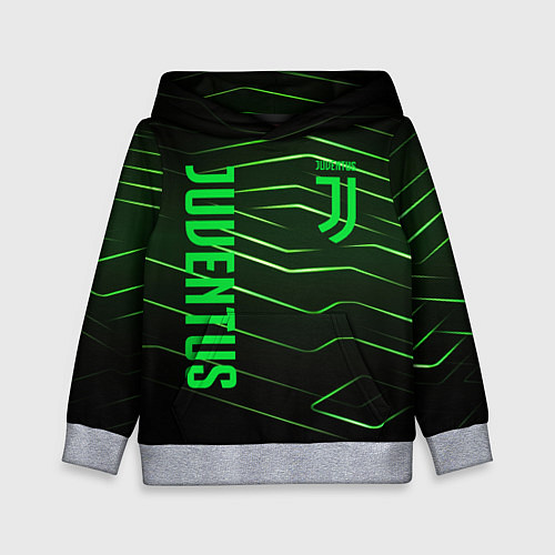 Детская толстовка Juventus 2 green logo / 3D-Меланж – фото 1