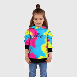 Толстовка-худи детская I Am Kenough Tie-Dye, цвет: 3D-черный — фото 2