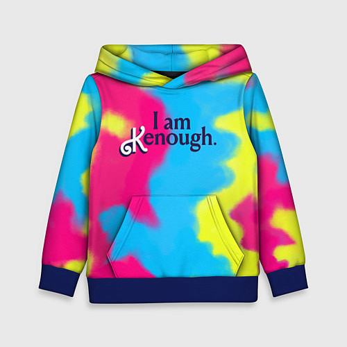 Детская толстовка I Am Kenough Tie-Dye / 3D-Синий – фото 1