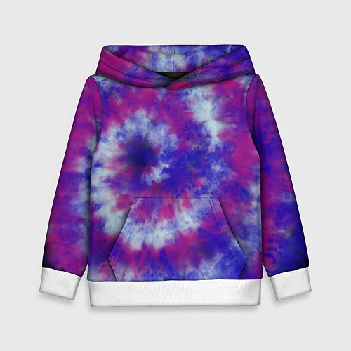 Детская толстовка Tie-Dye дизайн / 3D-Белый – фото 1