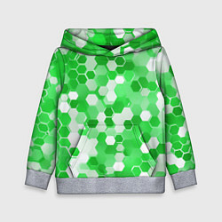 Детская толстовка Кибер Hexagon Зелёный