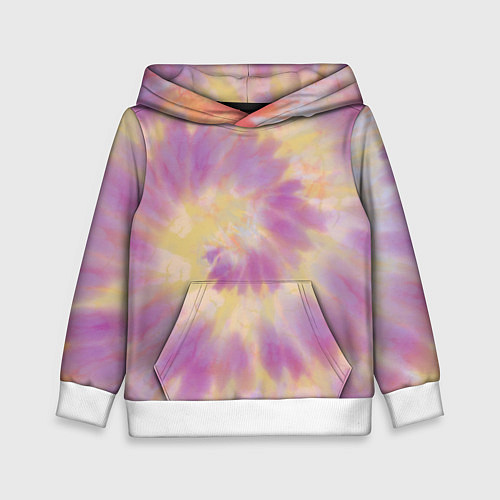 Детская толстовка Tie-Dye дизайн / 3D-Белый – фото 1