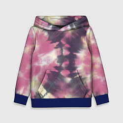 Толстовка-худи детская Tie-Dye дизайн, цвет: 3D-синий