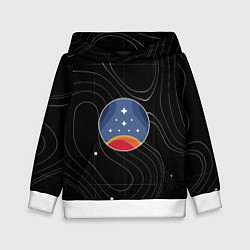 Толстовка-худи детская The Constellation, цвет: 3D-белый