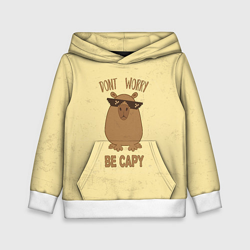 Детская толстовка Dont worry / 3D-Белый – фото 1