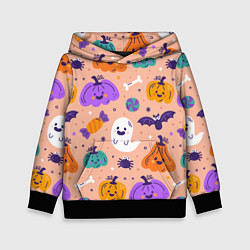 Детская толстовка Halloween - pumpkins and ghosts