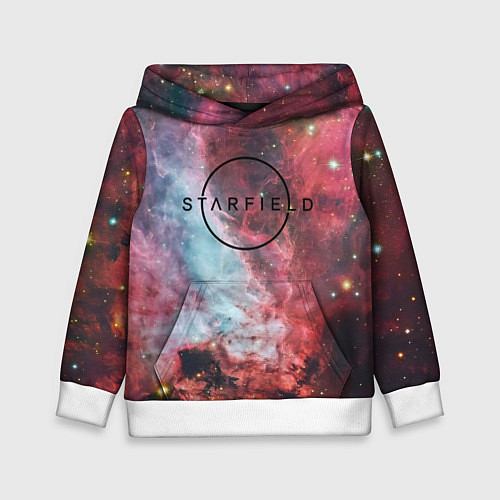 Детская толстовка Starfield лого космос / 3D-Белый – фото 1